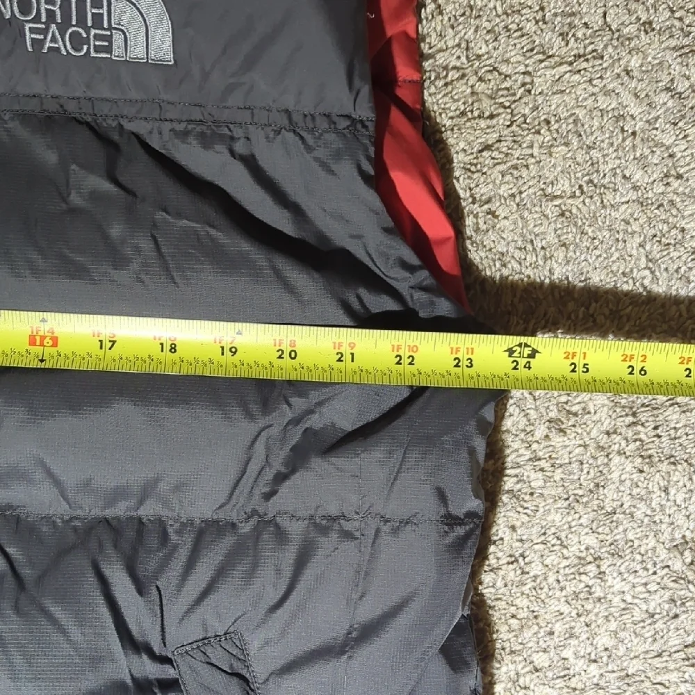 The North Face Men's Black and Red Vest